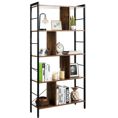 5-Tiers Freestanding Display Bookshelf for Home Office