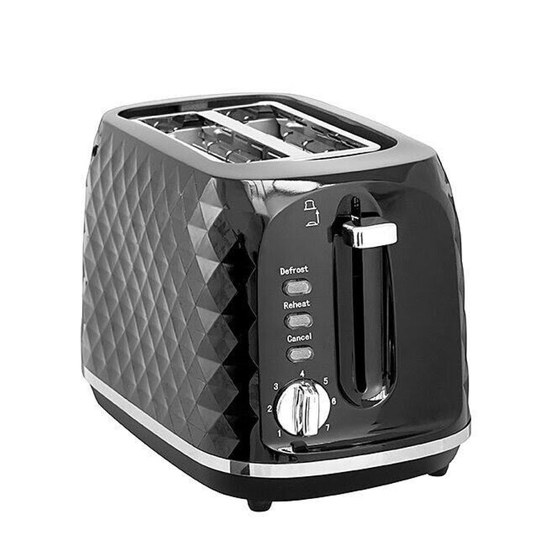 Dimond Textured Kettle and 2 Slice Toaster