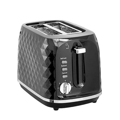 Dimond Textured Kettle and 2 Slice Toaster