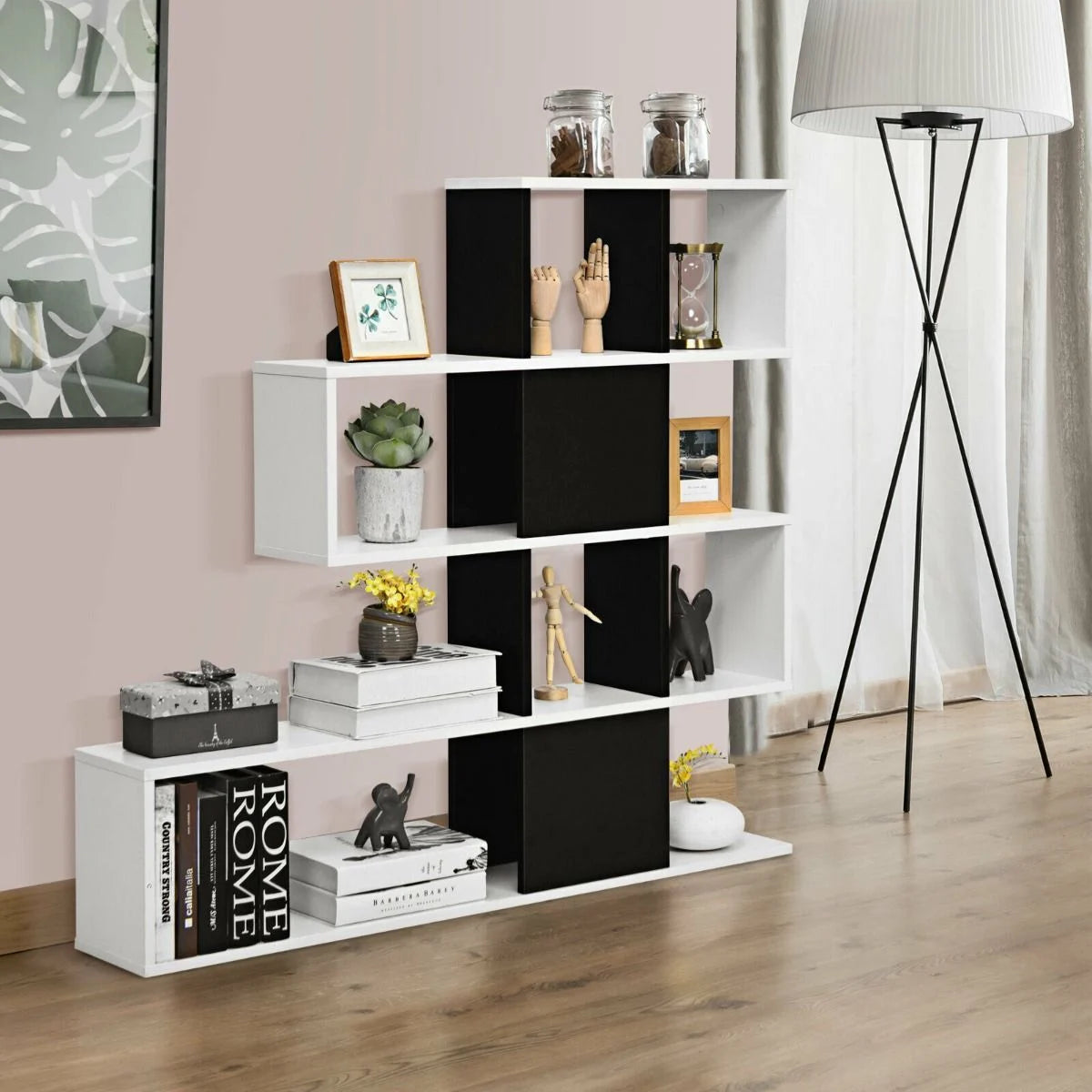 5-Tier Display and Storage Bookshelf for Home and Office