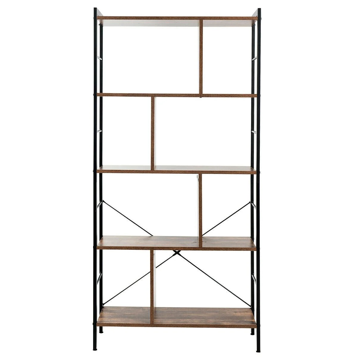 5-Tiers Freestanding Display Bookshelf for Home Office