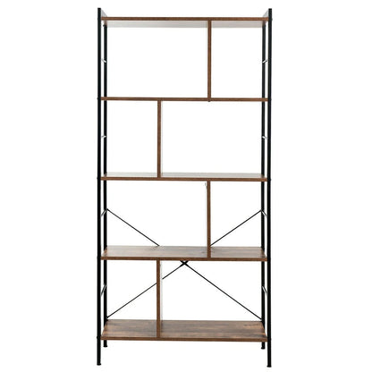 5-Tiers Freestanding Display Bookshelf for Home Office