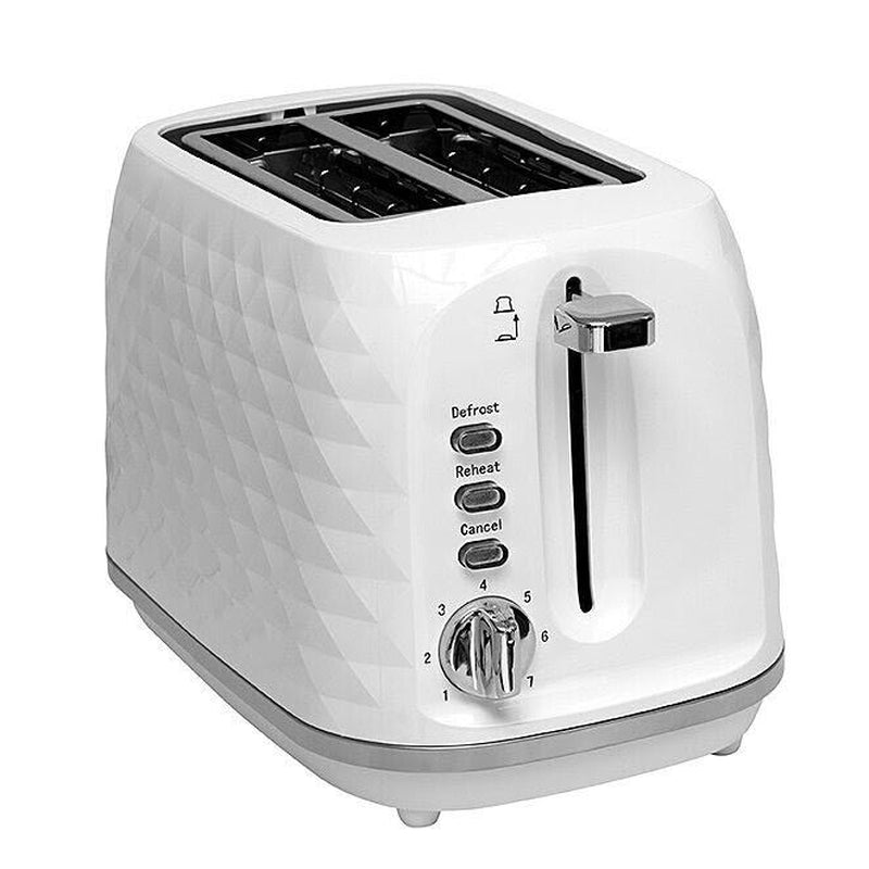 Dimond Textured Kettle and 2 Slice Toaster