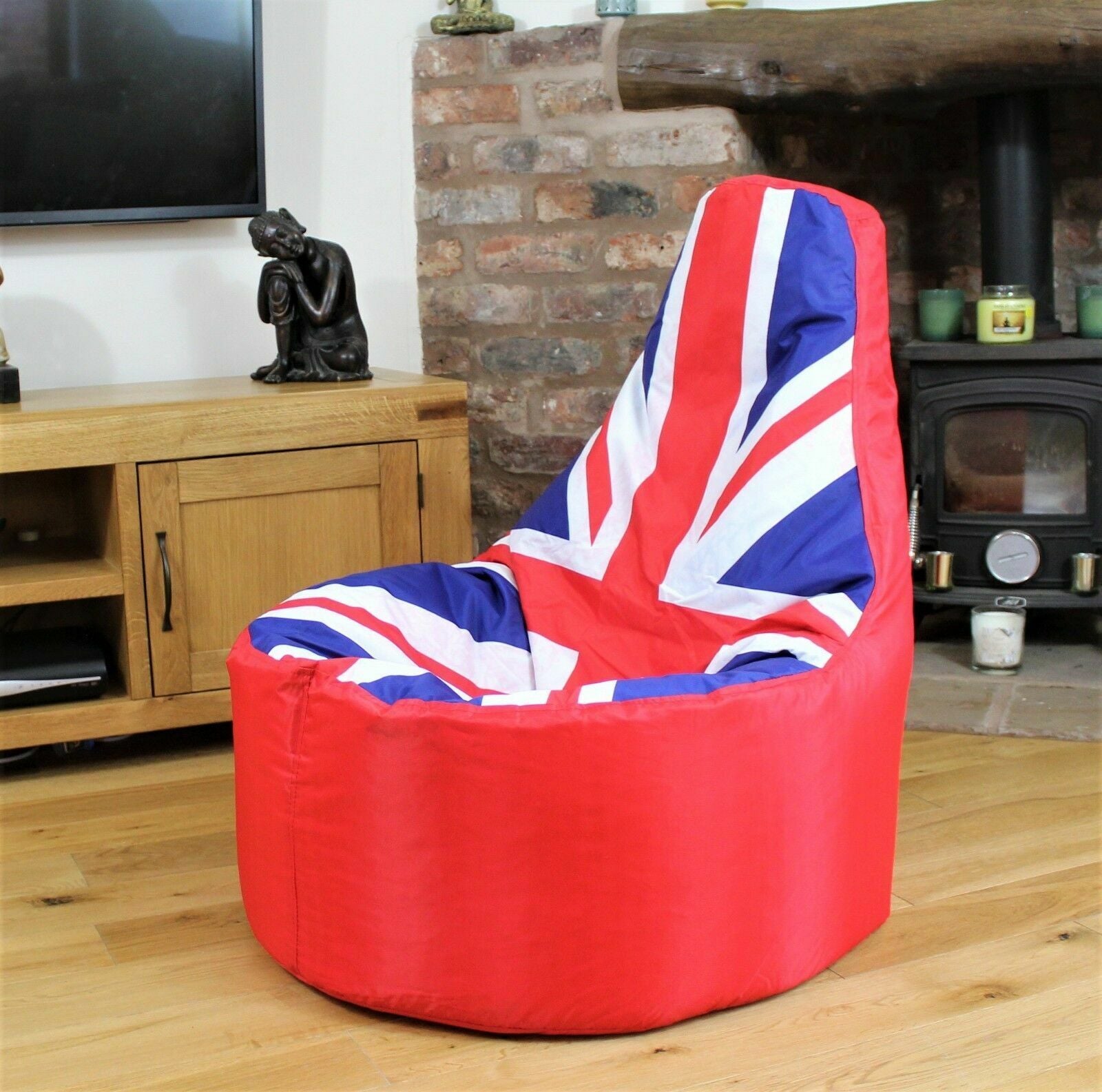 Bean Bag Union Jack Large Gamer Seat Beanbag Outdoor Gaming Garden Big Chair