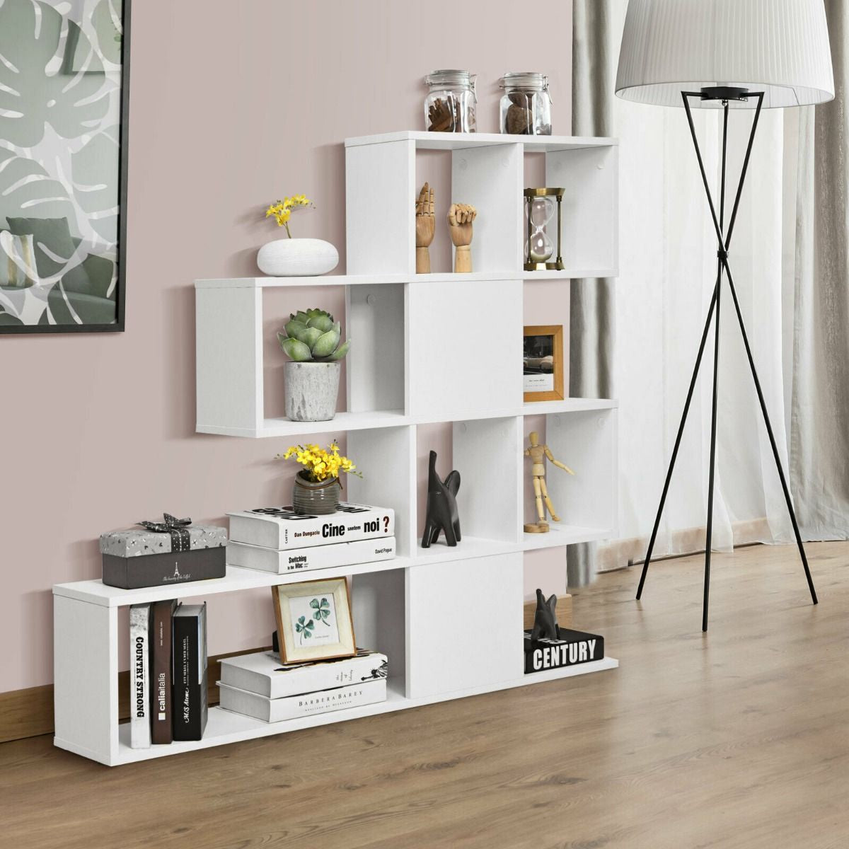 5-Tier Display and Storage Bookshelf for Home and Office