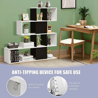 5-Tier Display and Storage Bookshelf for Home and Office