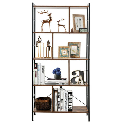 5-Tiers Freestanding Display Bookshelf for Home Office