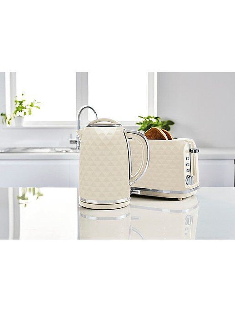 Dimond Textured Kettle and 2 Slice Toaster