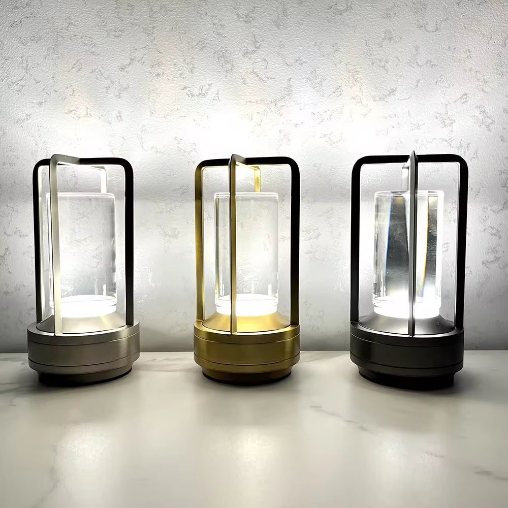 IndustrialNest: Rechargeable Crystal Lamp Bedside Table Bedroom Led Touch Table Lamp Restaurant Decoration Atmosphere Night Light